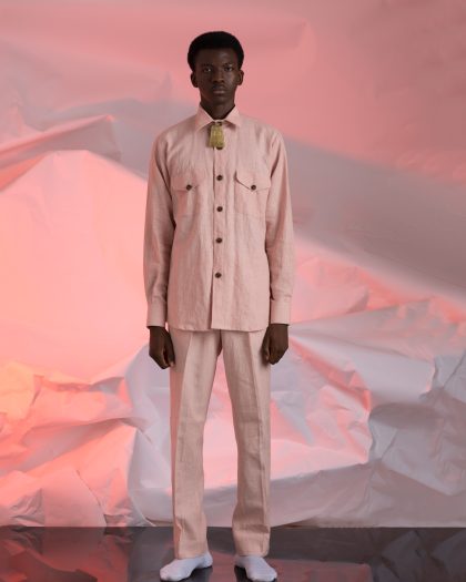 SS21 Salmon Linen 2PC
